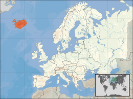 Mappa di Islandia