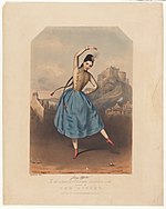 Fanny Elssler La bohémienne, 1839
