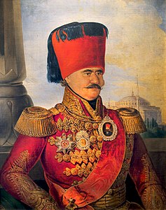 Милош Обреновић био је кнез Србије од 1817. године, а прије тога други врховни вожд од 1815. године. Учествовао је у Првом српском устанку као борац, да би због заслуга догурао до звања војводе, истакавши се у борбама код Ужица. Након слома устанка био је један од малобројних војвода који су остали у земљи, чиме је задобио повјерење значајног дијела народа у то тешко доба