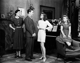 Vera Allen, Dan Tobin, Katharine Hepburn et Lenore Lonergan
