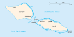Samoa - Mappa