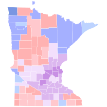 1998 Minnesota gubernatorial election results map by county.svg