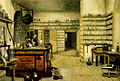 Michael Faraday in his laboratory, c. 1850s