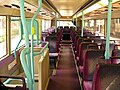 Interior of a NWFB Dennis Trident 3 fitted out to FirstGroup specifications
