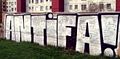 スロバキア トルナヴァでの落書き「ANTIFA!」(2007年)