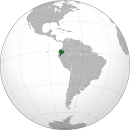 Ecuador - Localizzazione
