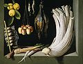 Csendélet szárnyassal, zöldségekkel és gyümölcsökkel (1602)