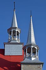 Deux des trois clochers de l'église de Sainte-Famille - Île d'Orléans