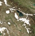 拍攝於2003年的亞美尼亞衛星地形圖