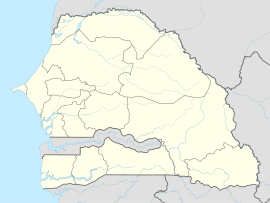 Дакар на карти Сенегала