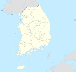 韓国の原子力発電所の地図の位置（大韓民国内）