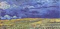 Vincent van Gogh: Feld unter Sturmhimmel