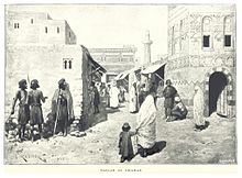 سوق ذمار، والتر بيرتون هاريس 1893.