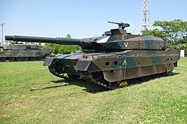 Type 10 tank 120 mm L44 smoothbore cannon developed by Japan Steel Works
