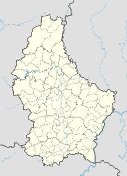 Три жолуді. Карта розташування: Люксембург