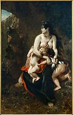 Medea, 1862, olej na płótnie, 122×85 cm, Luwr, Paryż