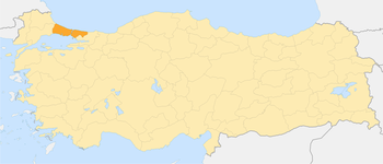 Истанбул на карте