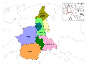 Provinces of Piedmont.