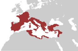 Wilayah Rom pada malam pembunuhan Julius Caesar, sekitar 44 SM