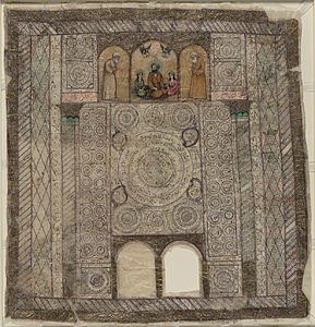 İran'lı Şia tarafından tılsım olarak kullanılan Kaçar dönemi hat sanatı eseri. (Kaynak: Library of Congress)