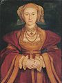 4番目の王妃を描いた『アン・オブ・クレーヴズの肖像』、ハンス・ホルバイン画、1539年
