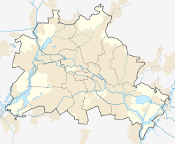 ベルリン・オリンピアシュタディオンの位置（ベルリン州内）