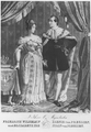 Frederick William IV and Elisabeth in coronation robes (1840)