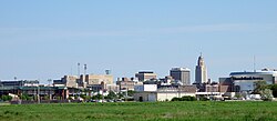 Downtown Lincoln skyline
