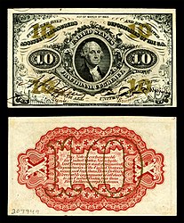 $0.10 - Fr.۱۲۵۴ جرج واشنگتن.