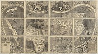 「Universalis Cosmographia」こと1507年のヴァルトゼーミュラー地図には、アメリカ、アフリカ、ヨーロッパ、アジア、そしてアジアとアメリカを隔てる太平洋が描かれている。