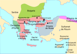 Епірський деспотат: історичні кордони на карті