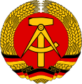 Emblema de la República Democrática Alemana (1955-1990).
