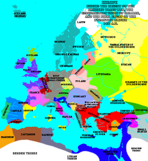 Eurooppa vuonna 1430 satavuotisen sodan ollessa kiivaimmillaan.