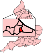 Localização de Middlesbrough na Inglaterra