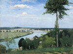 Trädet och flodkröken eller Franskt flodlandskap, Bois-le-Roi (1877)