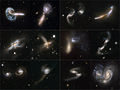 Birçok gökadanın Hubble Uzay Teleskobu tarafından çekilmiş fotoğrafı