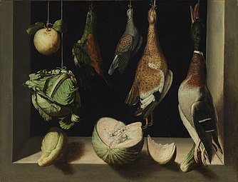 Still Life with Game Fowl, 1600–03, 68 × 88 cm, Art Institute of Chicago