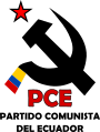 Emblema del Partíu Comunista del Ecuador.