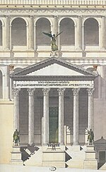 Thumbnail for File:Reconstruction drawing of the Temple of Vespasian and Titus, Rome.jpg