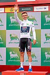 Remco Evenepoel i Maillot blanco vid Vuelta a España 2023.