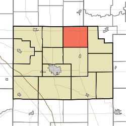 Location of Warren Township in Clinton County