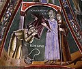 Freskoj en la Kapelo Sankta Eldrado ĉe la Abatejo Novalesa, ĉe la piedo de Mont Cenis