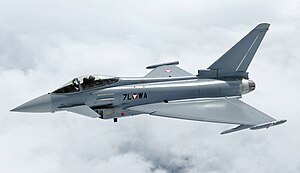 Avusturya Hava Kuvvetleri'ne ait bir Eurofighter Typhoon