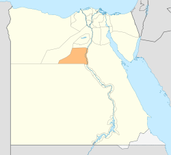 Minya Governorate on the map of Egypt