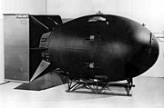 העתק של הפצצה "איש שמן", פצצת האטום שהוטלה על העיר היפנית נגסאקי ב־1945