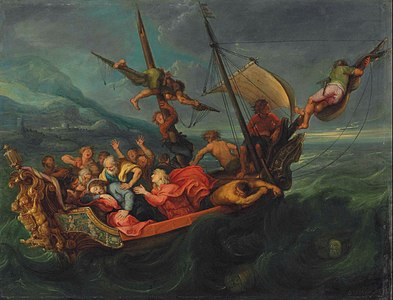 «Христос в Галілейському морі», Сімон де Вос (1641)