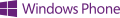 Windows Phone 8 logo and wordmark (purple)