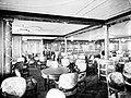 Restaurantul à la carte de pe Puntea B (ilustrat aici pe nava-soră RMS Olympic), administrat drept concesiune de maestrul culinar italian Gaspare Gatti