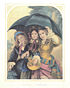„Aprilregen“, kolorierte Lithografie um 1855