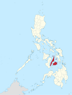 Mapa ning Filipinas ampong Kalibudtárang Kabisayan ilage